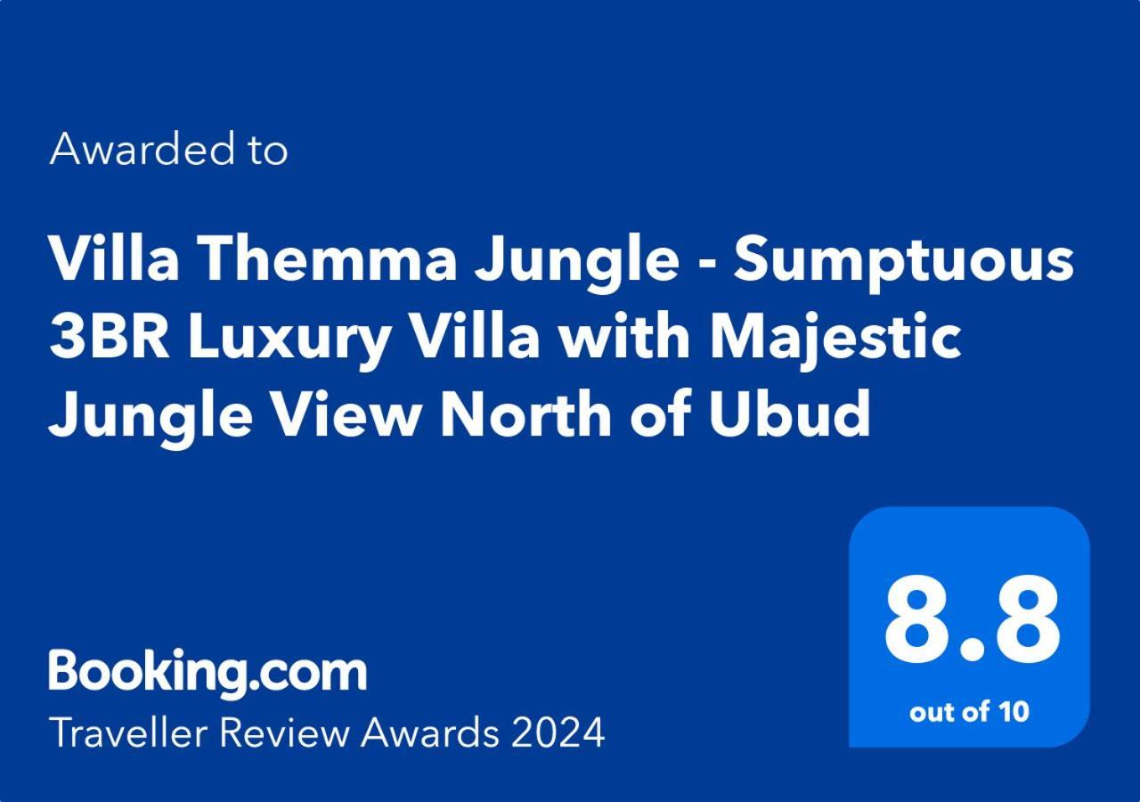 Villa Themma Jungle - Sumptuous 3Br Luxury Villa With Majestic Jungle View North Of Ubud Exteriör bild