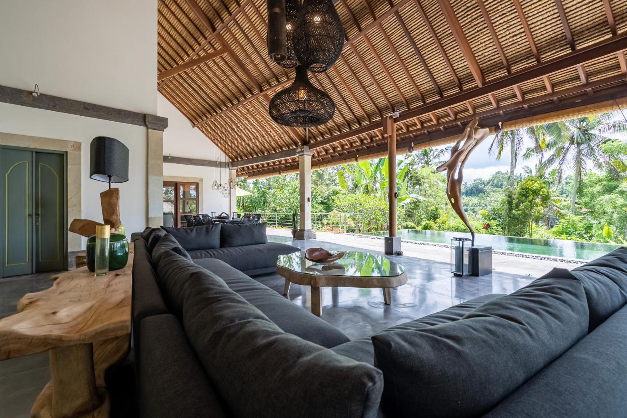 Villa Themma Jungle - Sumptuous 3Br Luxury Villa With Majestic Jungle View North Of Ubud Exteriör bild