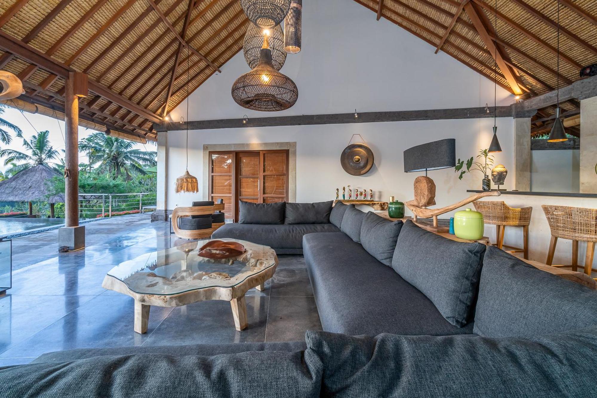 Villa Themma Jungle - Sumptuous 3Br Luxury Villa With Majestic Jungle View North Of Ubud Exteriör bild