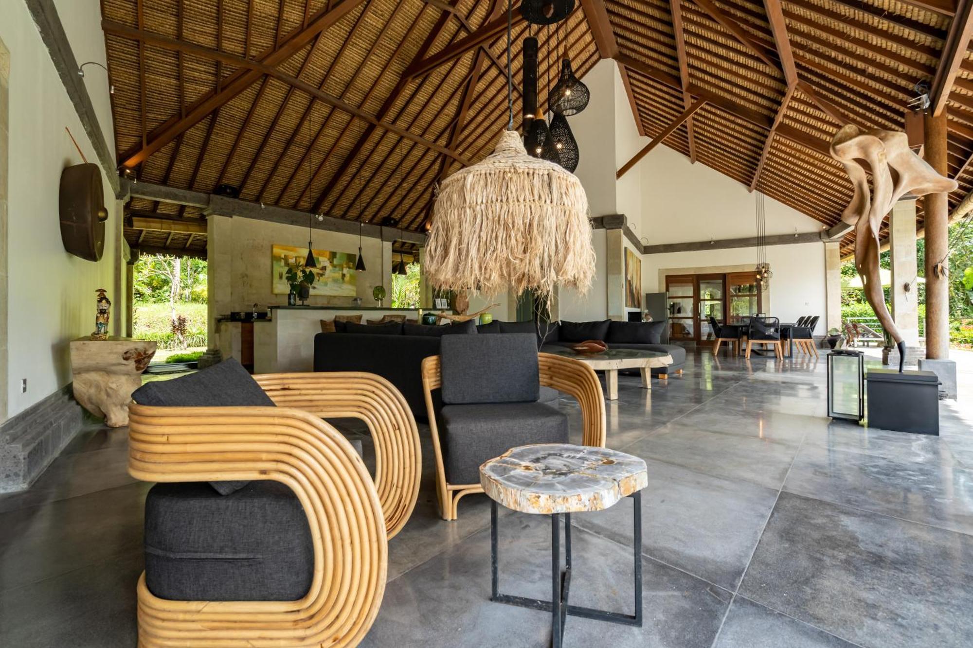 Villa Themma Jungle - Sumptuous 3Br Luxury Villa With Majestic Jungle View North Of Ubud Exteriör bild