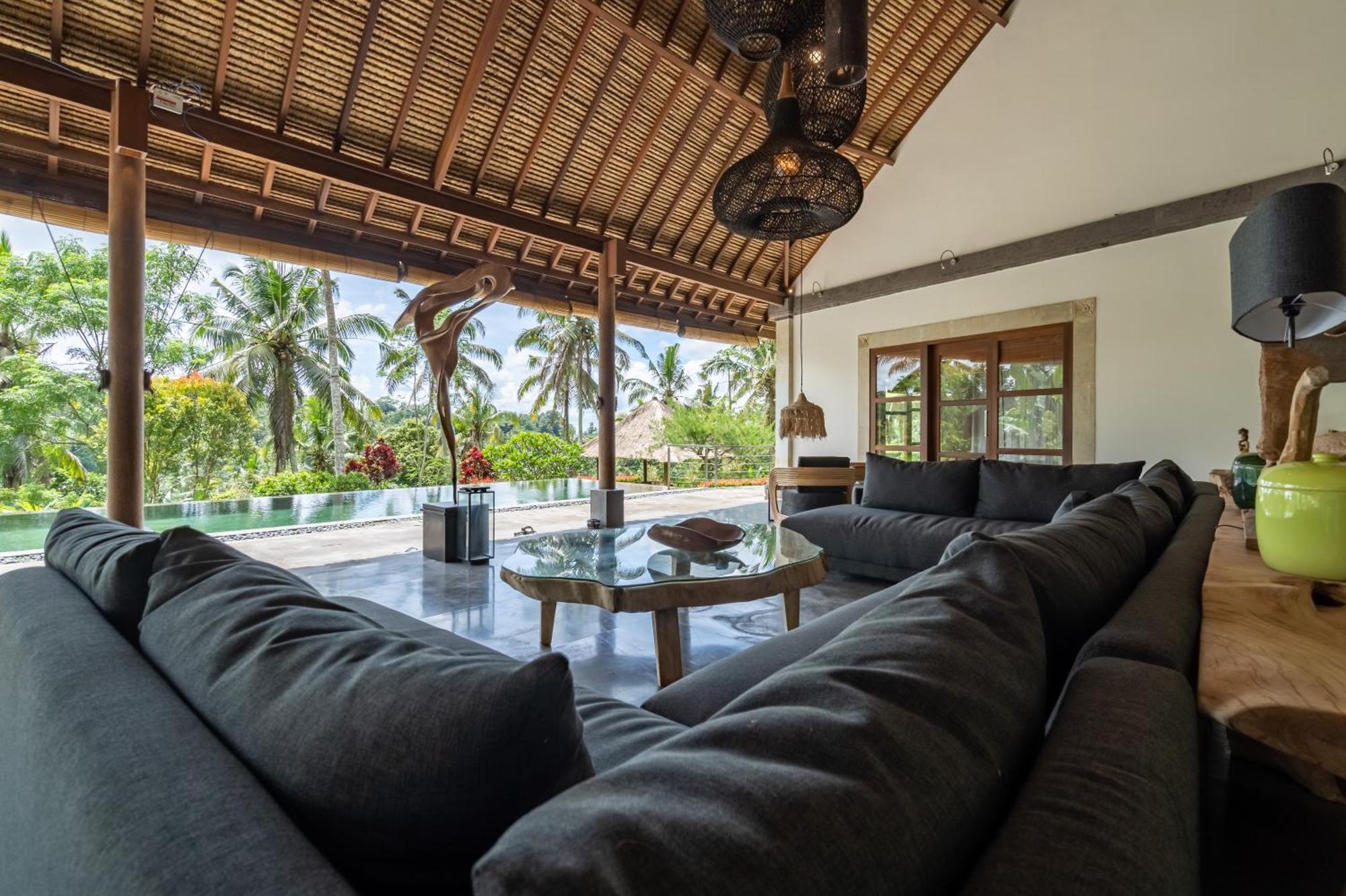 Villa Themma Jungle - Sumptuous 3Br Luxury Villa With Majestic Jungle View North Of Ubud Exteriör bild